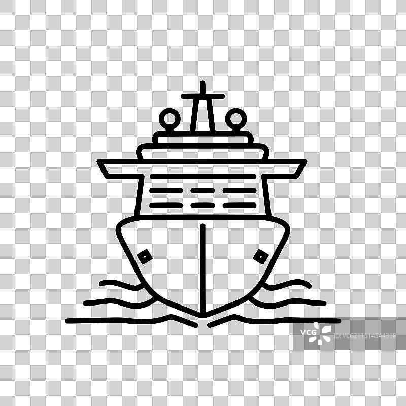 邮轮图标图片素材