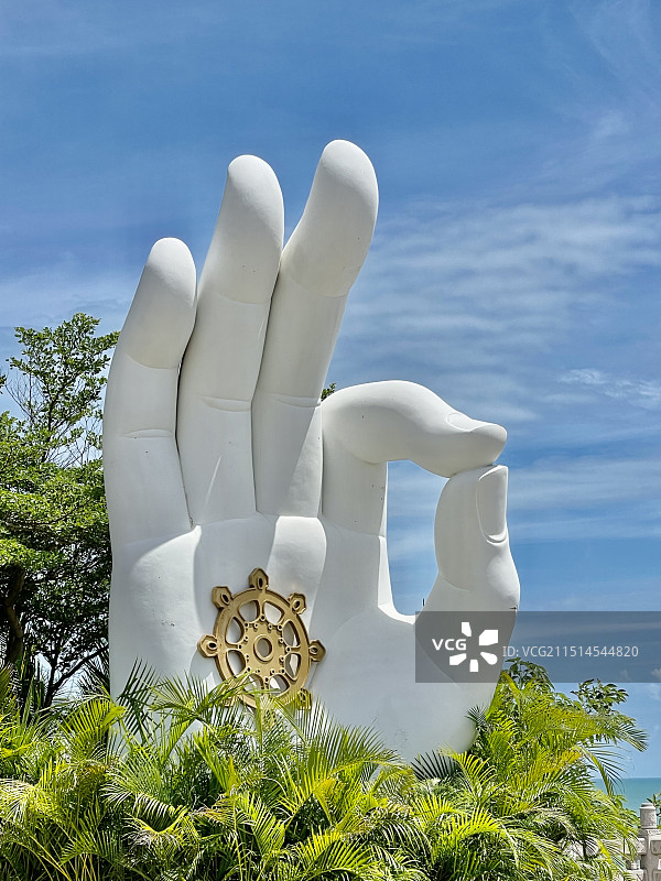 三亚南海观音不二法门图片素材