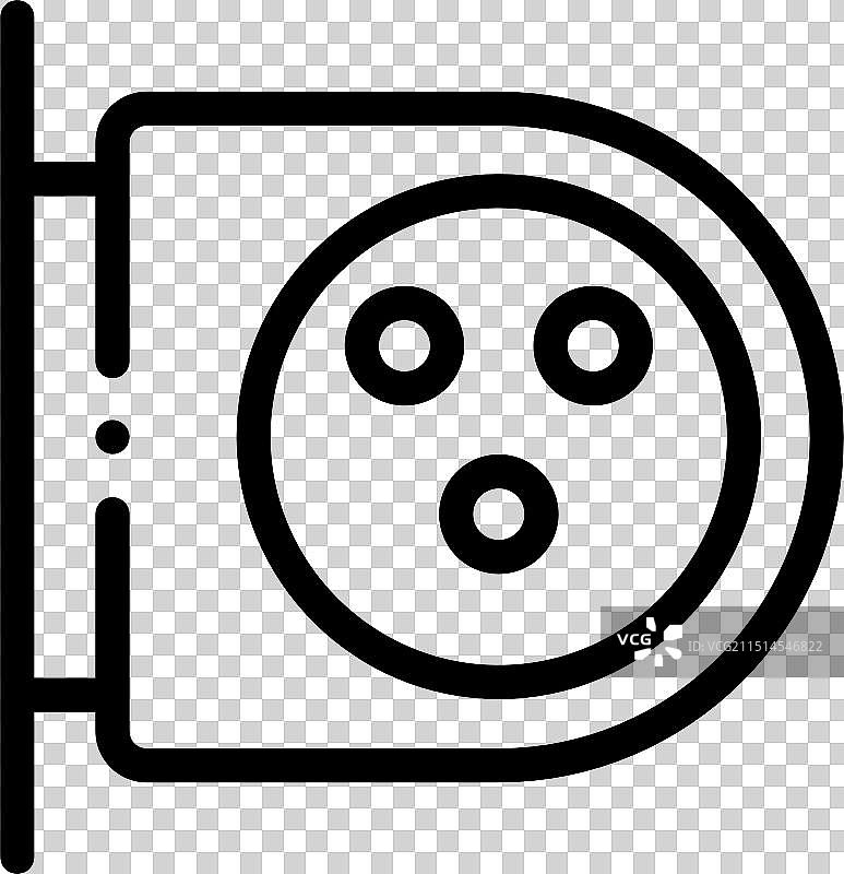 简约线性风格保龄球图标图片素材