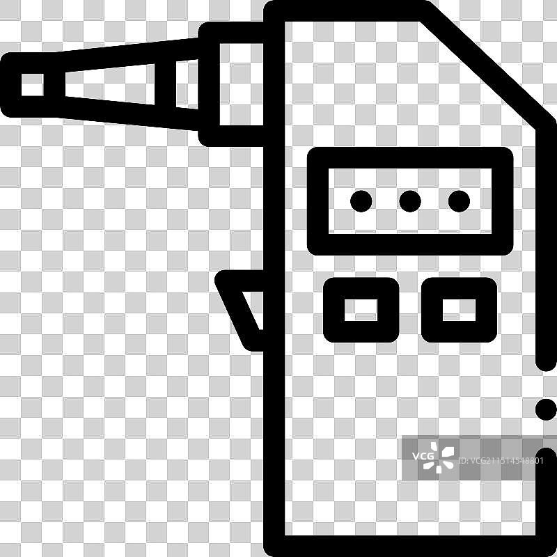 酒精测试仪线性图标设计图片素材