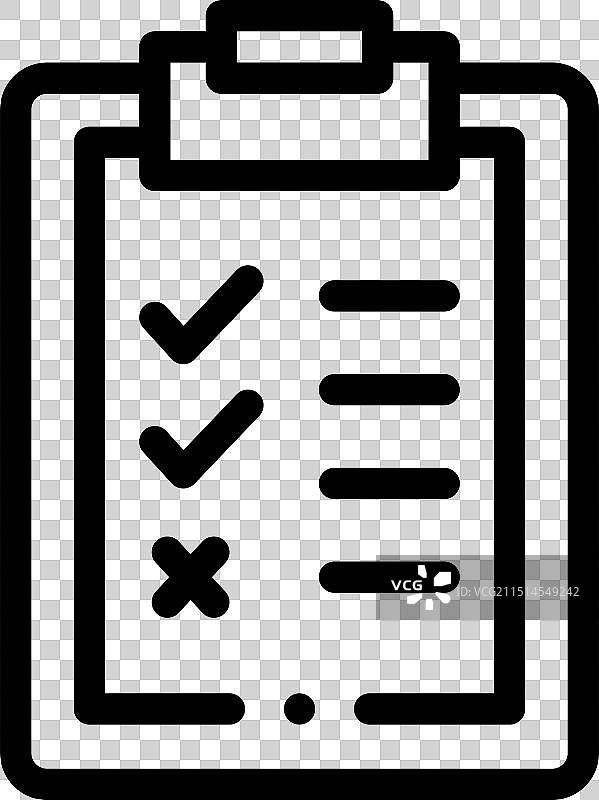 简报图标线性设计图片素材