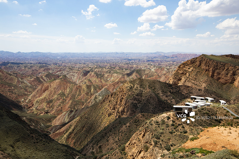 水墨丹霞图片素材