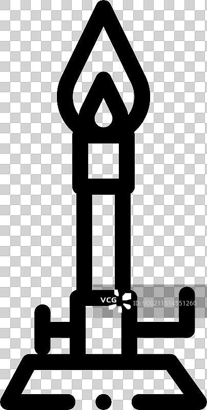 本生灯图标线性设计图片素材