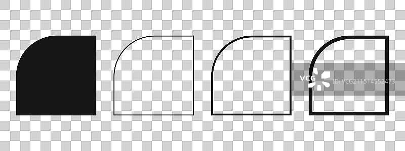 半拱形和框架模板图片素材