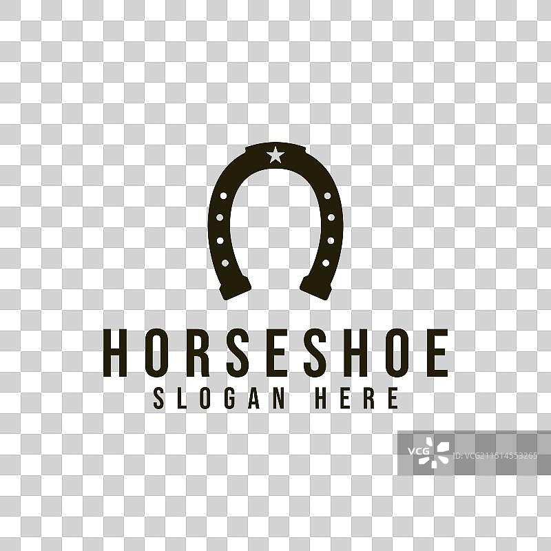 马蹄铁复古Logo图标符号图片素材