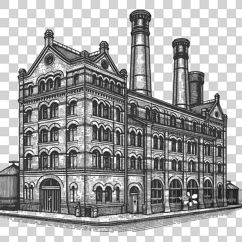 工业啤酒厂雕刻图片素材