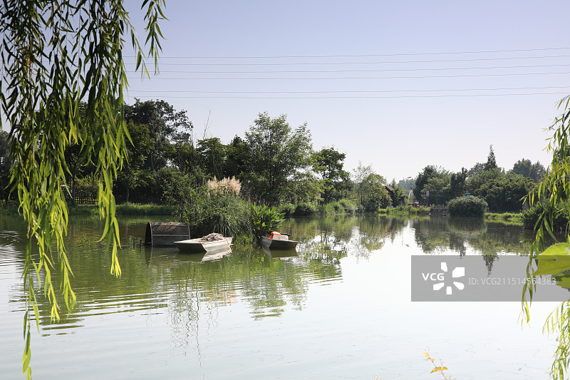 成都三道堰青杠树景区图片素材