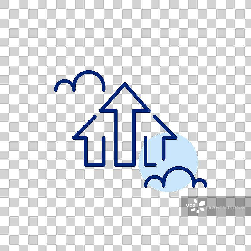 云端箭头云计算技术图片素材