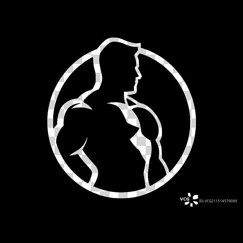 肌肉 - 简约剪影图片素材