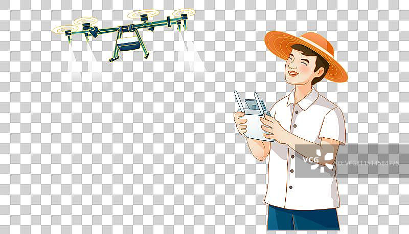 免扣元素男人操作无人机图片素材