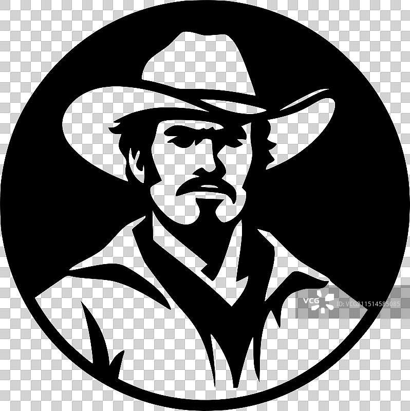 西部片——黑白片图片素材