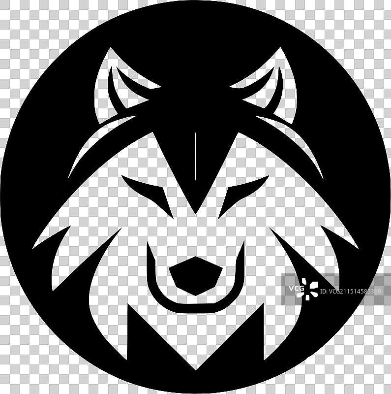 狼 - 黑与白图片素材