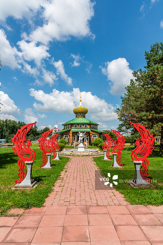 中国哈尔滨伏尔加庄园婚礼驿站图片素材