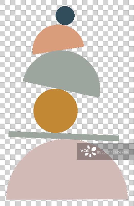 平衡形状抽象几何海报图片素材