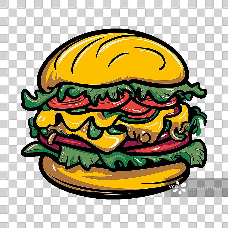 汉堡艺术设计图片素材