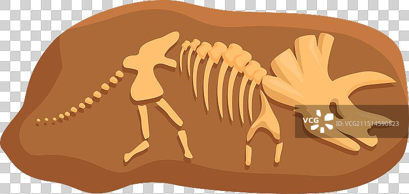 卡通恐龙泥土分层图标图片素材