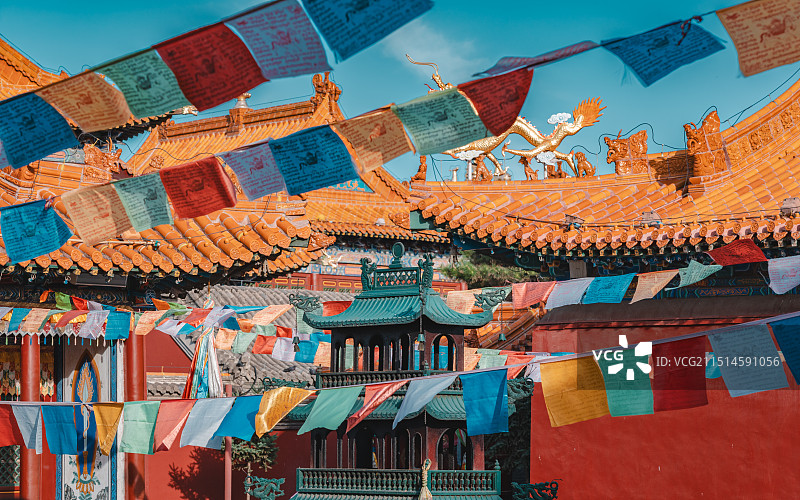 呼和浩特大召寺图片素材