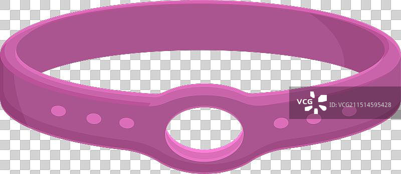 彩色跳蚤项圈卡通毛皮图标图片素材