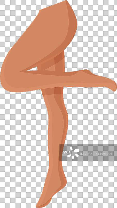 连裤袜卡通腿部模型图标图片素材