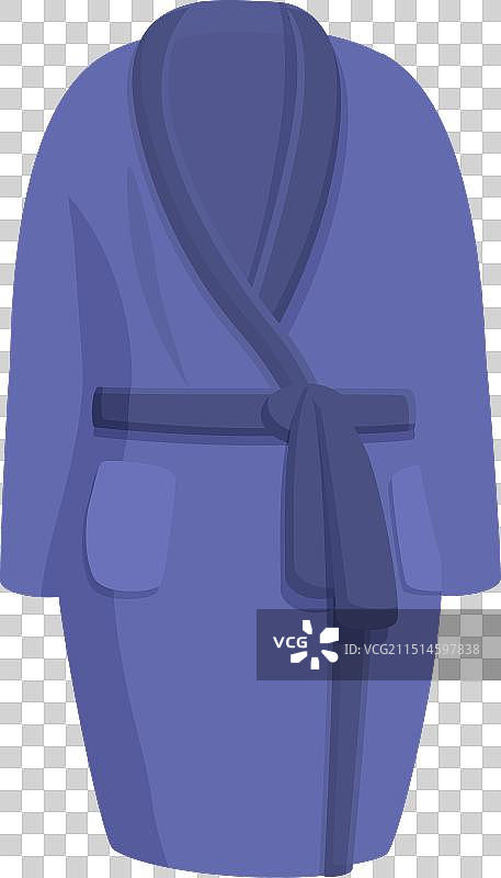 酒店浴袍卡通图标图片素材