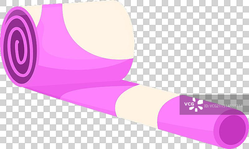 彩色卷纸图标卡通派对图片素材