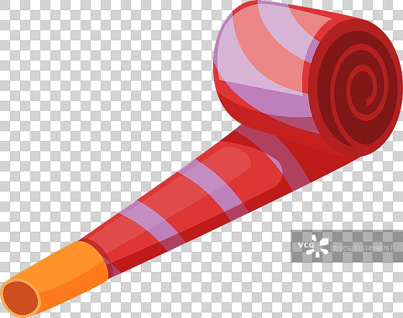 节日派对吹风机卡通图标图片素材