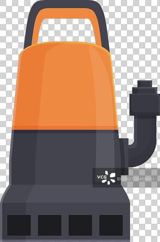 浇水潜水泵卡通图标图片素材