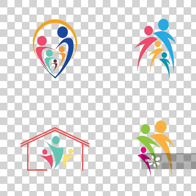 家庭标志设计模板图片素材