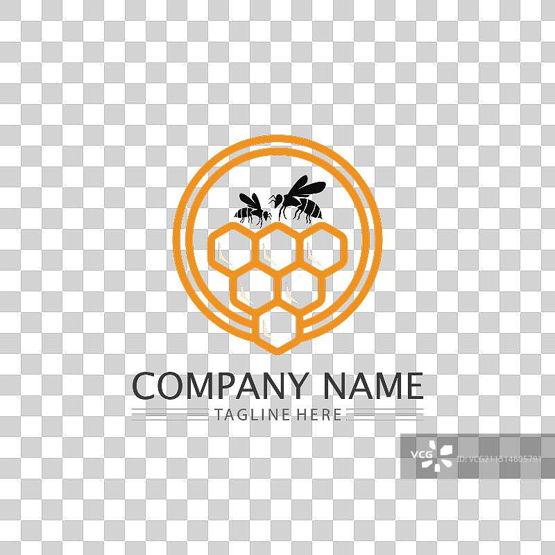 蜂蜜和蜜蜂图标动物设计图片素材