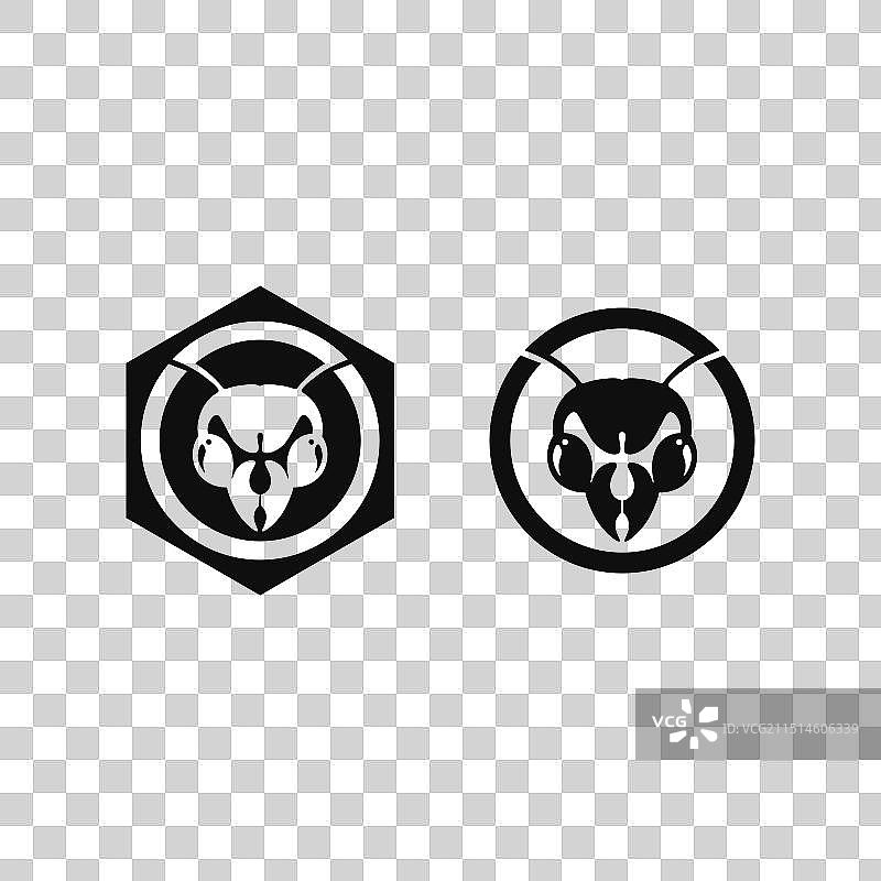 蜂蜜和蜜蜂图标动物设计图片素材