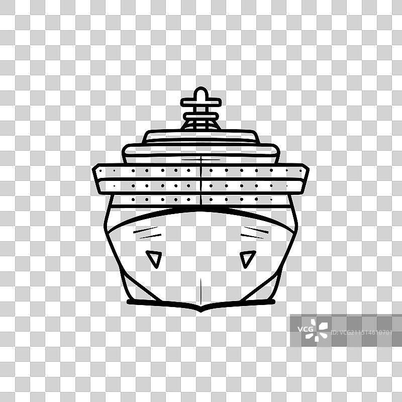 邮轮图标图片素材