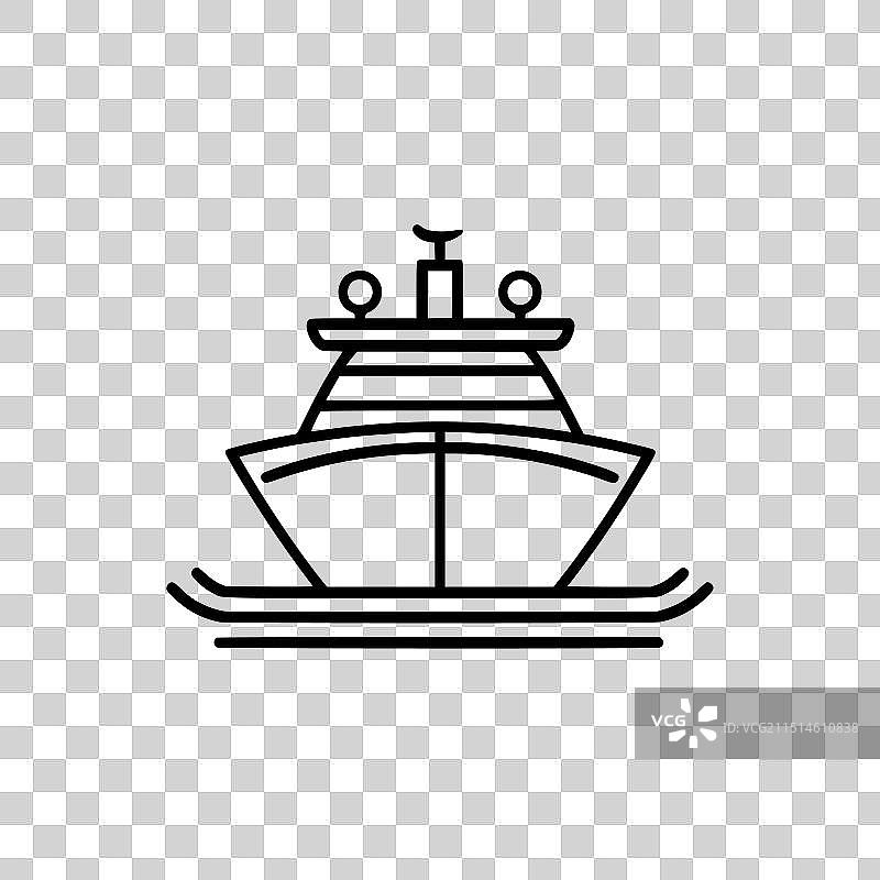 邮轮图标图片素材
