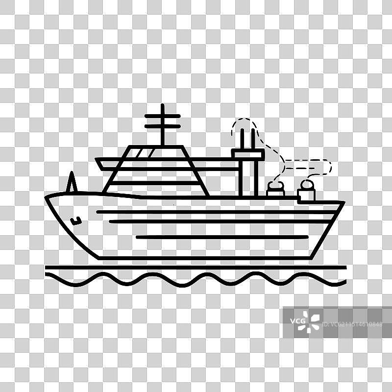 邮轮图标图片素材