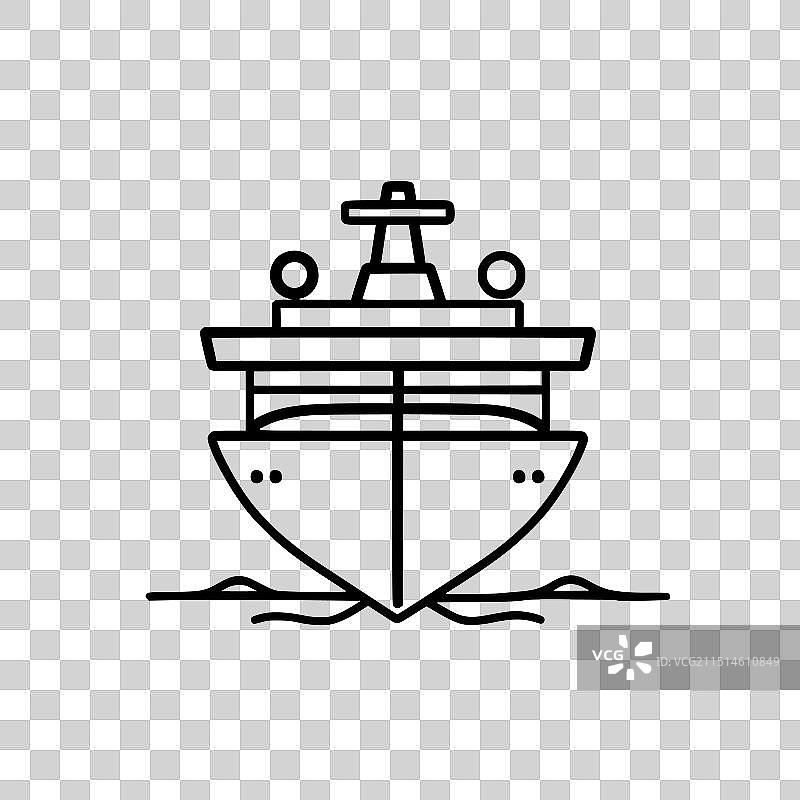 邮轮图标图片素材