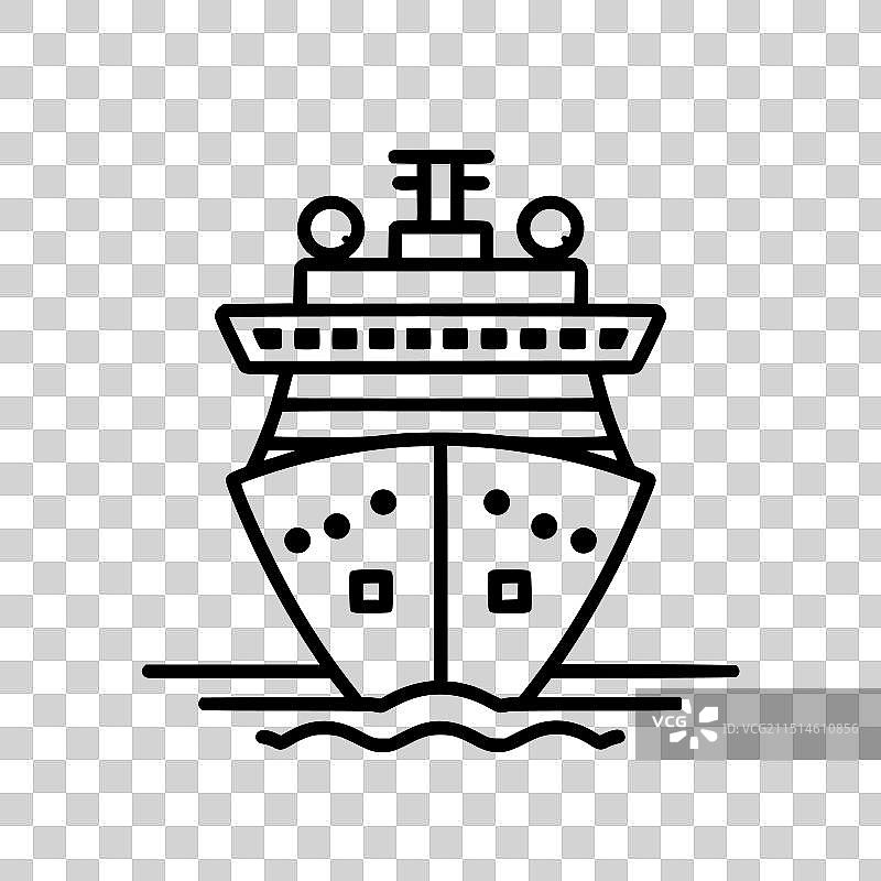 邮轮图标图片素材