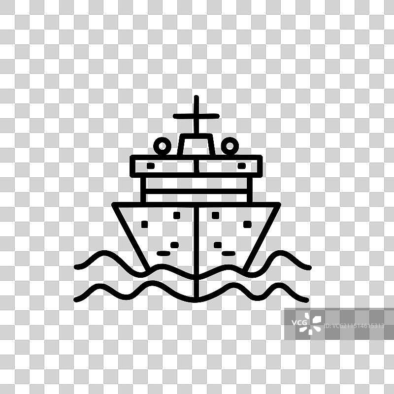 邮轮图标图片素材