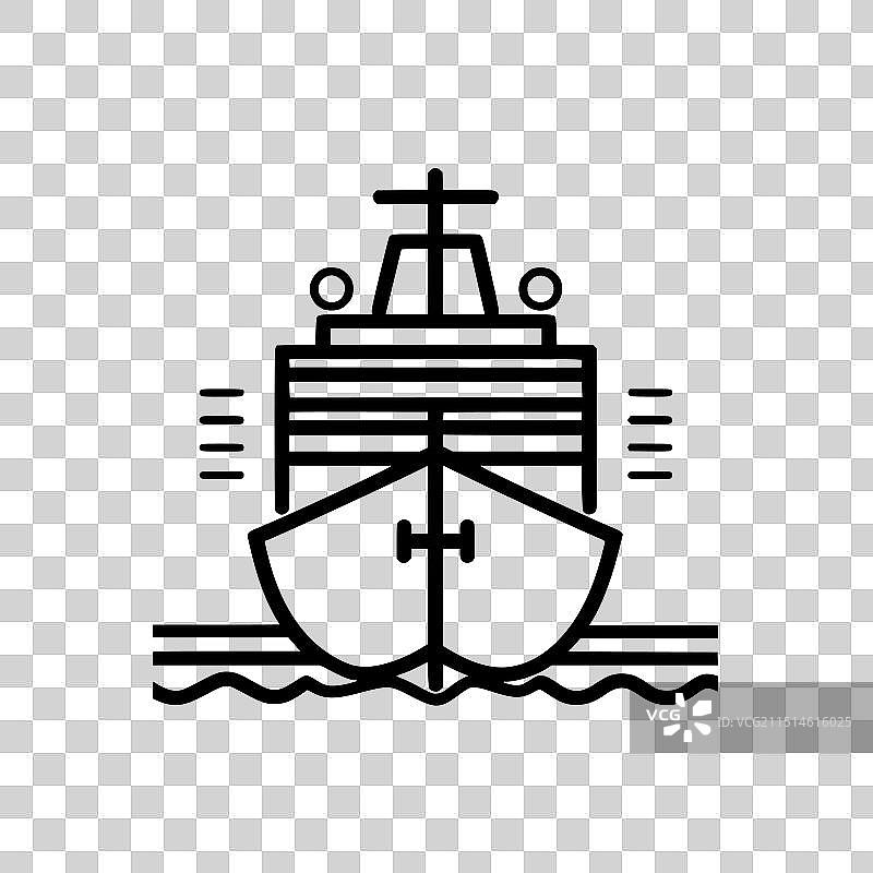 邮轮图标图片素材