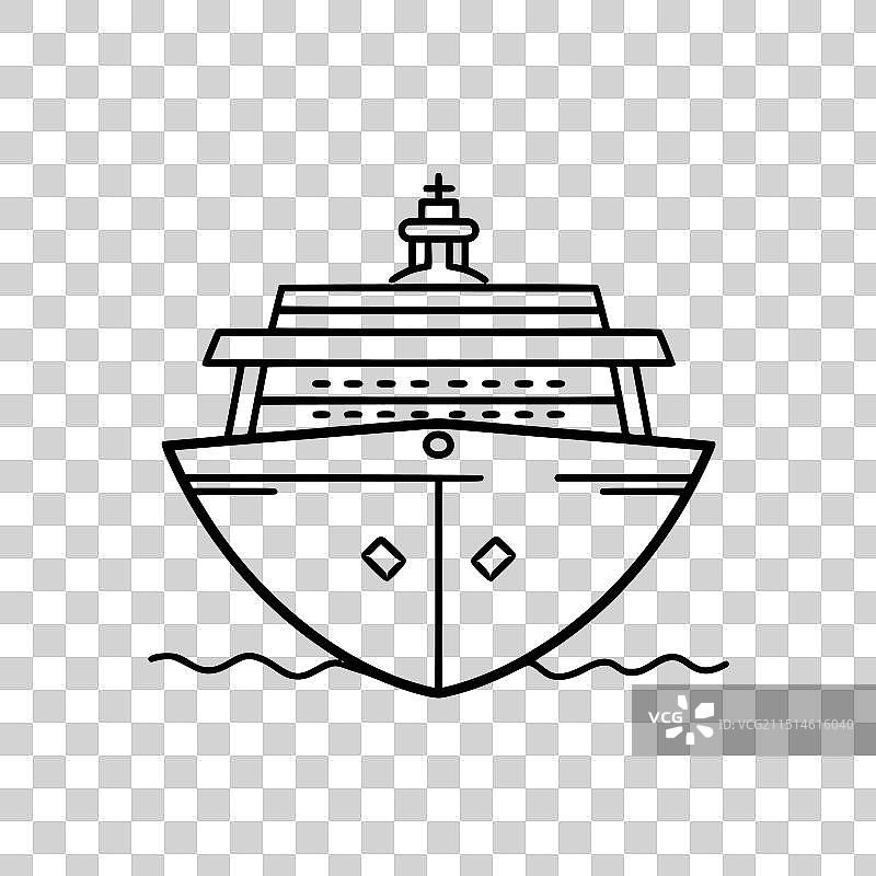 邮轮图标图片素材