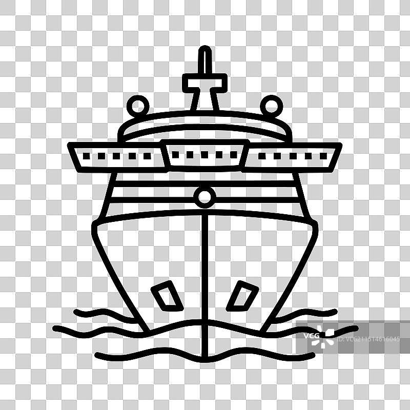 邮轮图标图片素材