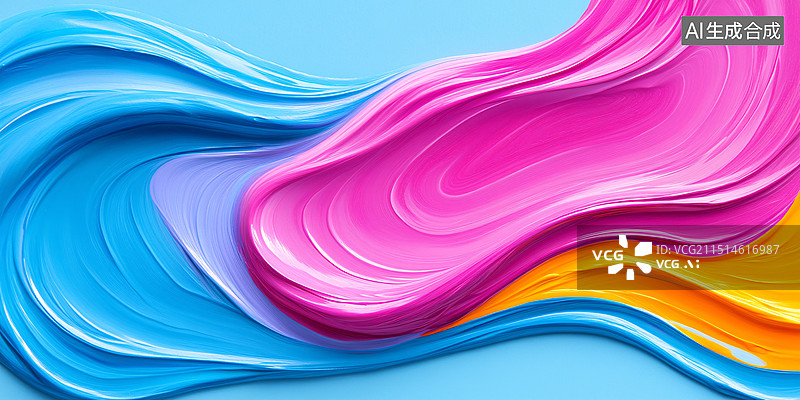 【AI数字艺术】现代抽象液态流体艺术颜料油漆纹理装饰图案图片素材
