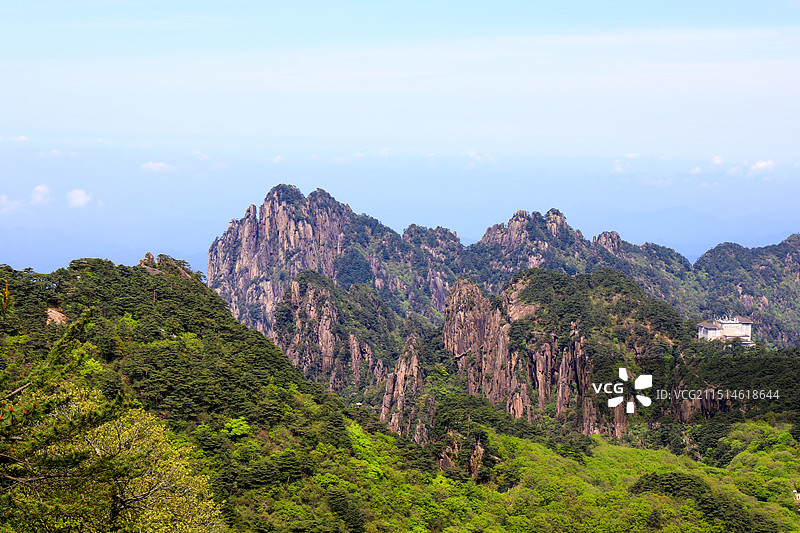 黄山白鹅岭风景图片素材
