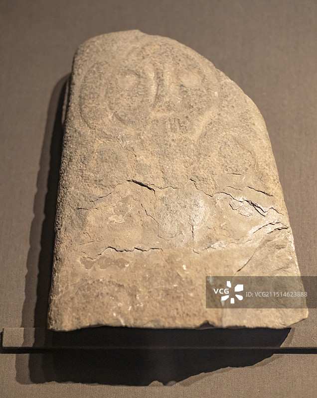 石雕骷髅像 商 榆林市清涧县李家崖出土 陕西历史博物馆图片素材