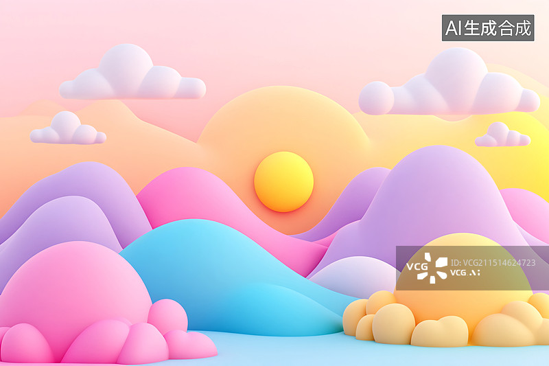 【AI数字艺术】动态流体彩色渐变KV主视觉商务PPT背景图片素材