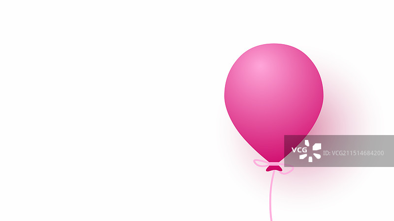 逼真3D粉色气球设计图片素材