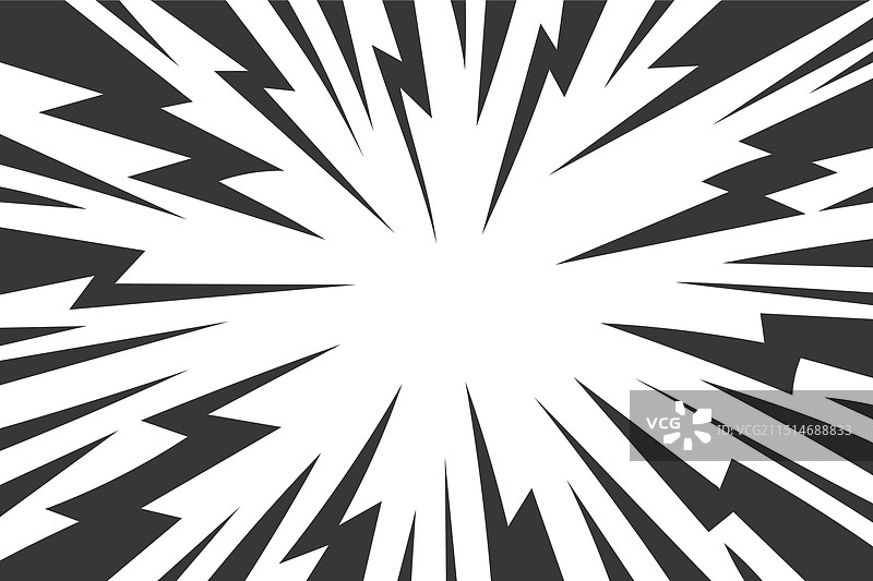 卡通漫画背景与闪电爆发图片素材