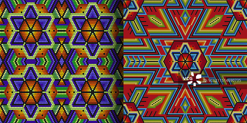 墨西哥风格的民族无缝图案图片素材