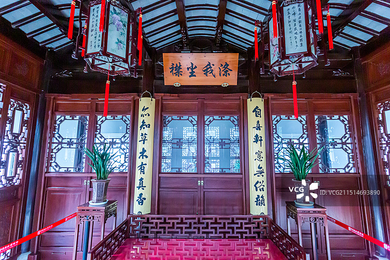 中式厅堂   北京中国园林博物馆图片素材