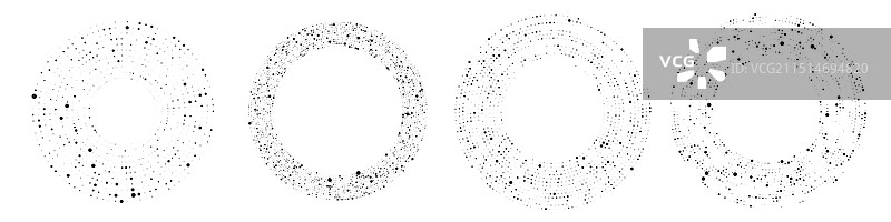 圆形半色调虚线背景图案图片素材