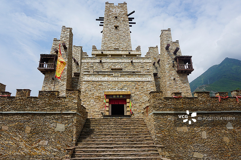 阿坝州桃坪羌寨图片素材