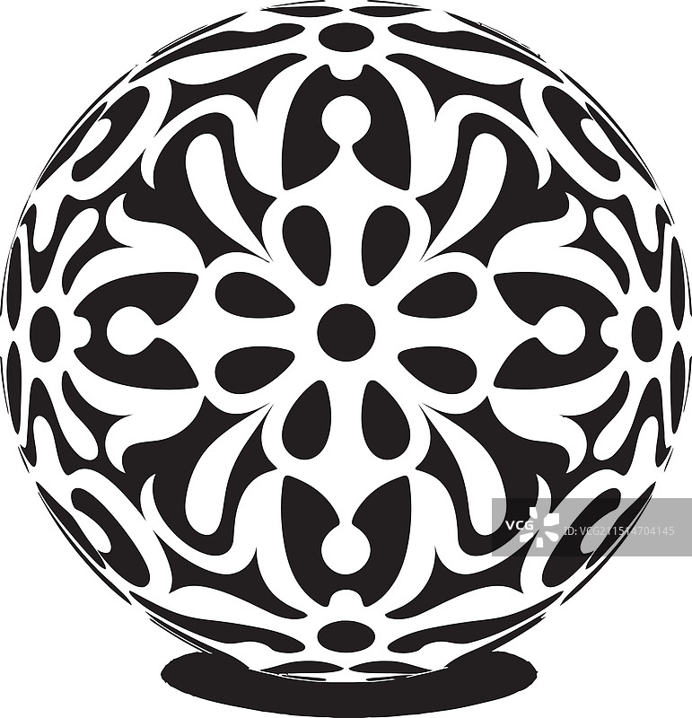 蕾丝交响乐logo概念球图片素材